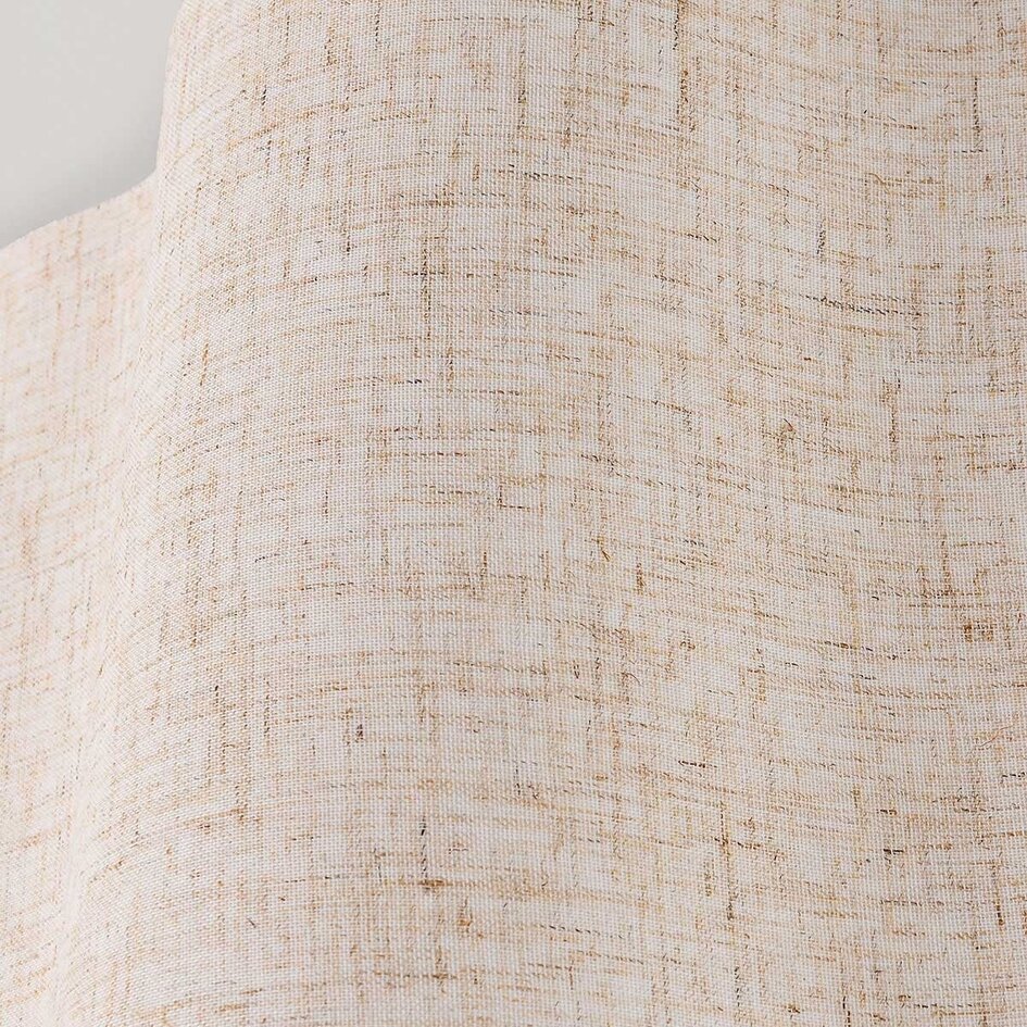 Plafondlamp Hiru beige met linnen kap Ø40 cm