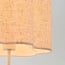 Lampe à poser Hiron beige avec abat-jour en lin