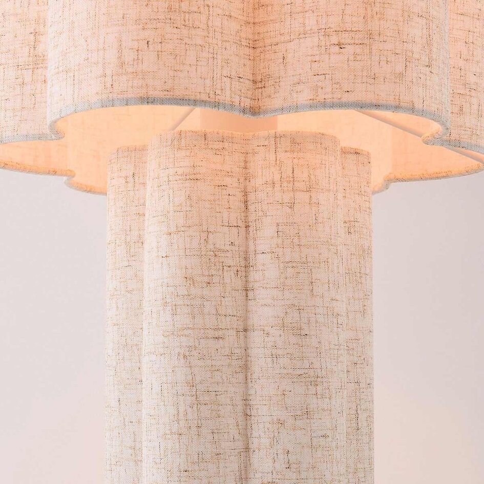 Lampe de table en lin Hiko