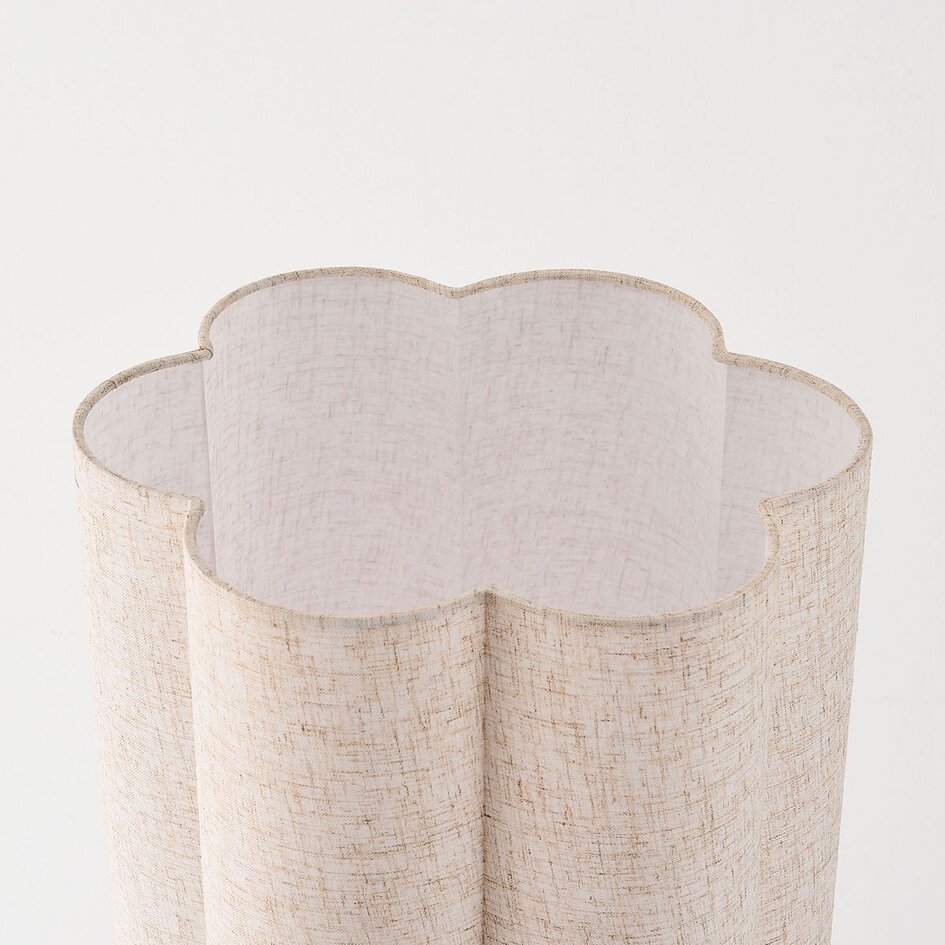 Japandi vloerlamp Hika linnen