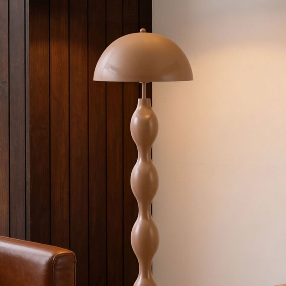 Lampadaire design Mura taupe chaud en métal