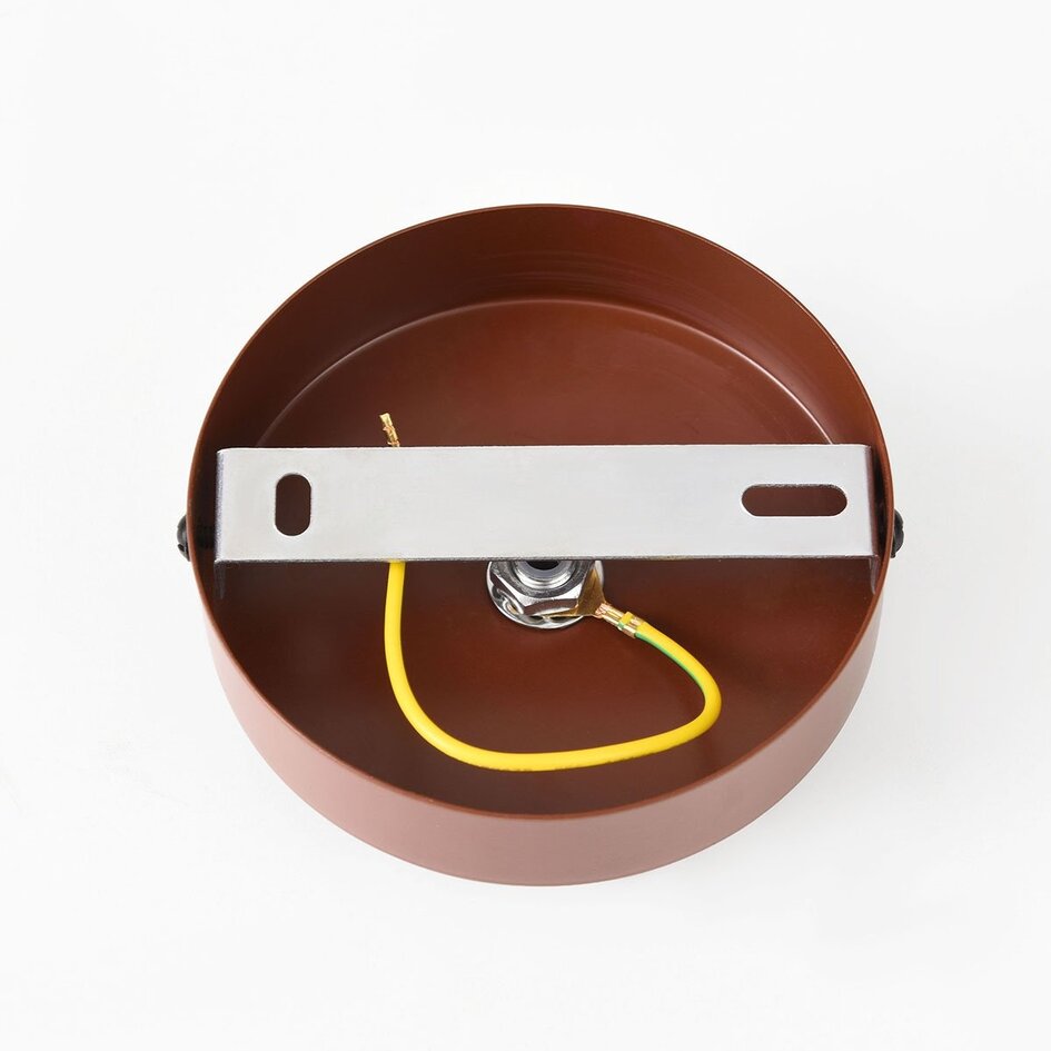 Suspension Japandi Marena en travertin (pierre naturelle) et bois