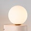 Applique Alessa - travertin (pierre naturelle) et globe en verre