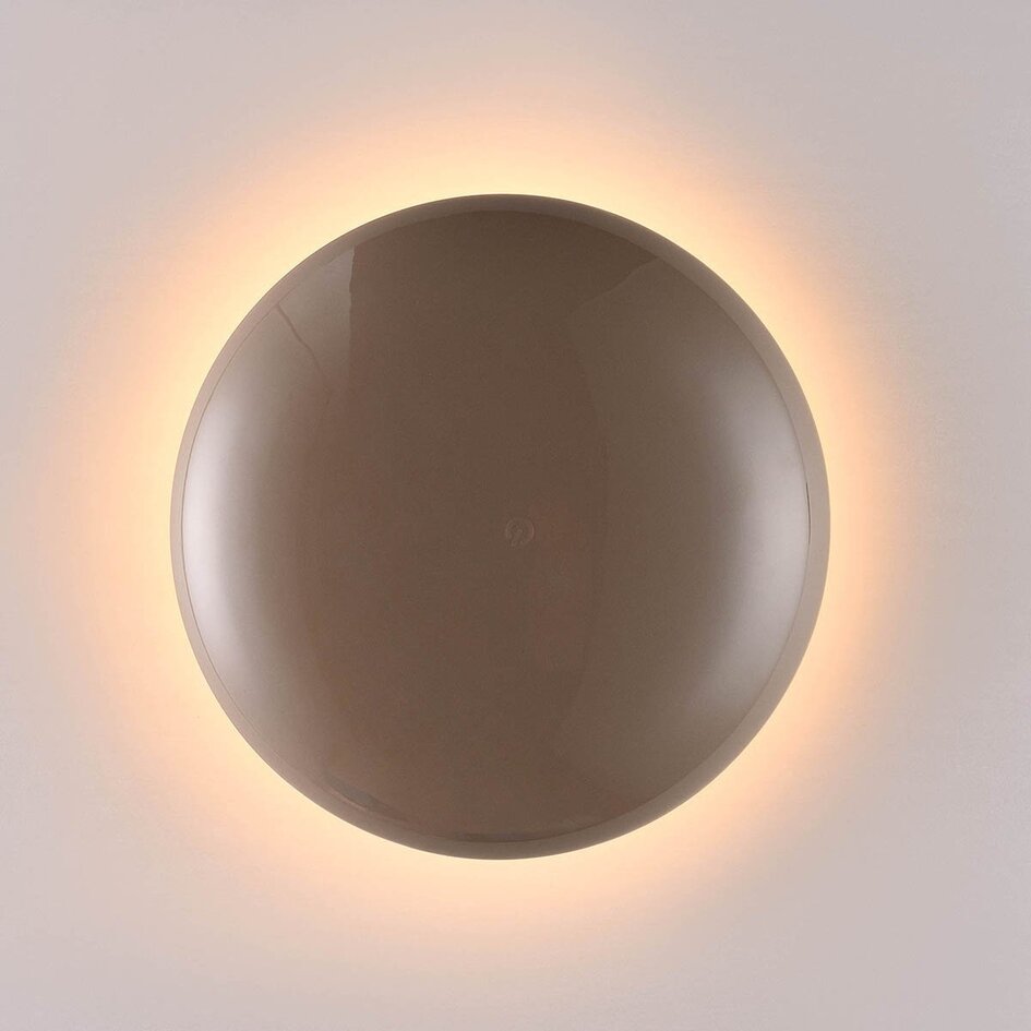 Oplaadbare wandlamp Ariso taupe met touch dimmer en instelbare lichtkleur