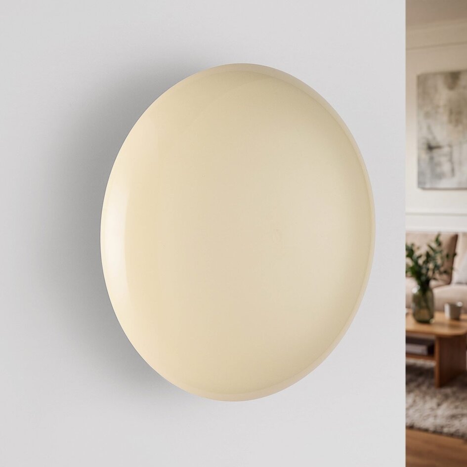 Oplaadbare wandlamp Ariso crème met touch dimmer en instelbare lichtkleur