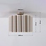 Plafondlamp Celie met geplooide linnen kap in beige