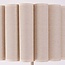 Beige vloerlamp Cely met geplooide linnen kap