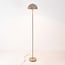 Lampadaire champignon Sorai en métal - beige