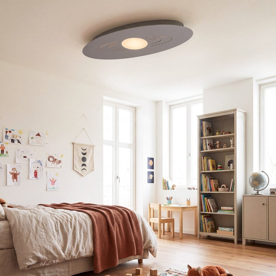 Plafondlamp Solis 3-staps dimbaar LED - grijs