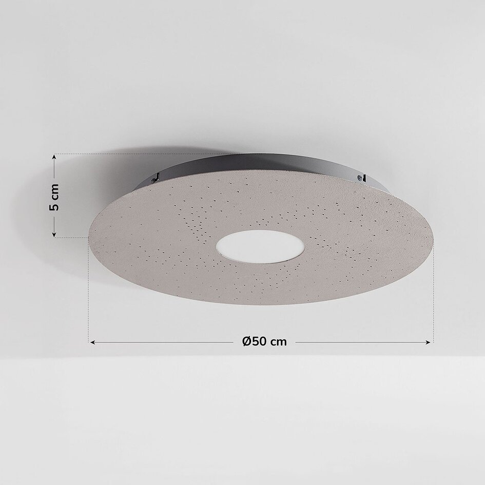 Plafondlamp Lyra 3-staps dimbaar LED - grijs