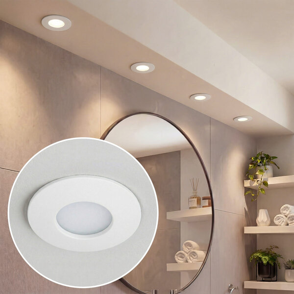 Inbouwspot Rex wit voor badkamer