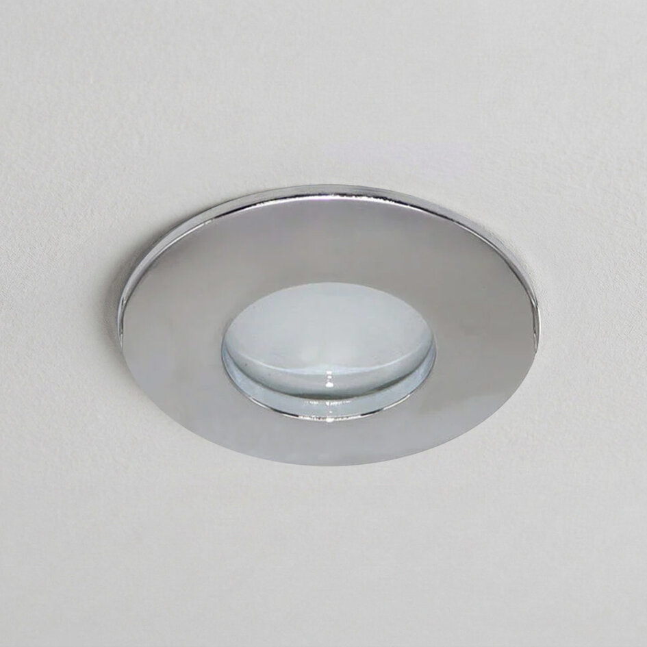 Inbouwspot Rex zilver voor badkamer