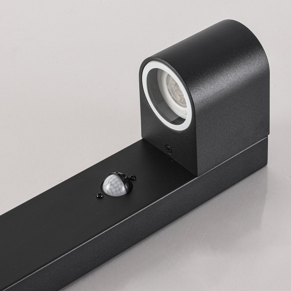 Staande buitenlamp Simone met sensor - antraciet 100 cm