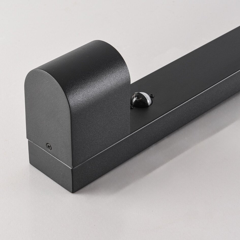 Staande buitenlamp Simone met sensor - antraciet 100 cm