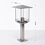 Staande RVS buitenlamp Rocco - 45 cm