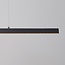 Suspension Andre LED à 3 niveaux d'intensité - noir avec motif bois