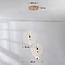 Lampe suspendue Luminex avec LED à 3 niveaux de gradation - or