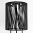 Lampe solaire sur pied Vinta - LED 3 niveaux, corde tressée, noir