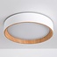 Design plafondlamp Larios met geïntegreerde LED en 3-staps dimbaar Ø39 cm -  wit met houtaccent