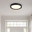 Plafonnier LED Ricardo, variateur à 3 niveaux Ø31 cm - noir