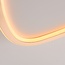 Plafonnier Rory en blanc à accent doré, variateur à 3 niveaux