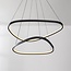Dimmable design à 3 étapes Nivara avec double anneaux LED en noir