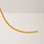 3-staps dimbare design hanglamp Ariana in warm beige met golvende LED-verlichting