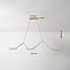 Suspension Briana - or et LED ondulée, variateur à 3 niveaux
