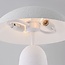 Mushroom tafellamp Pablo 2-lichts van metaal in wit
