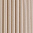 Gebogen vloerlamp Pedro met geplooide kap in zandbeige