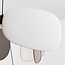 Suspension Zandor en tissu - taupe, gris clair et blanc