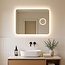 Miroir de salle de bain Sari avec LED réglable, variateur tactile et chauffage – 60x80 cm