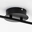 Plafonnier industriel noir et or 2 spots LED - Orchid