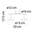 Plafonnier industriel noir et or 2 spots LED - Orchid