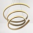 Suspension design Tynara à LED intégrée, variable sur 3 niveaux en beige sable