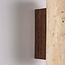 Applique murale Raxon avec travertin (pierre naturelle) et aspect bois