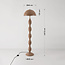 Lampadaire design Mura en métal taupe chaud
