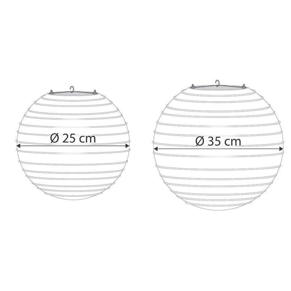 Gele nylon lampion voor buiten