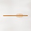 Badkamer wandlamp Lima met geïntegreerde LED en travertin (natuursteen) - goud