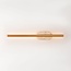 Badkamer wandlamp Lima met geïntegreerde LED en travertin (natuursteen) - goud