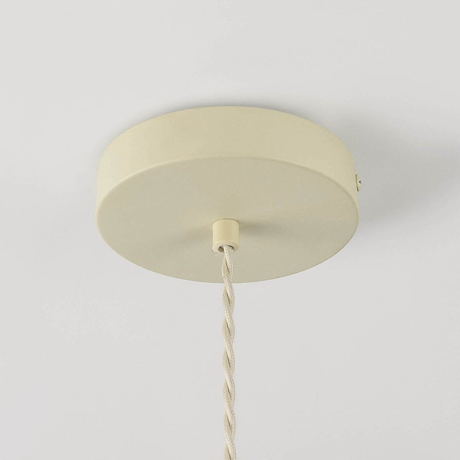 Suspension Calero en lin blanc cassé