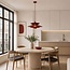 Hanglamp Alvra in matte bordeaux rood