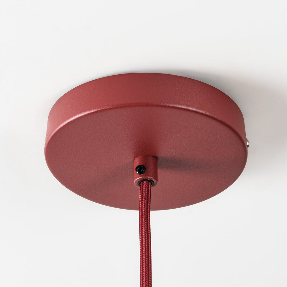 Hanglamp Alvra in matte bordeaux rood
