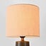Lampe de table Ayra en céramique anthracite à abat-jour en tissu beige
