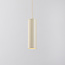 Suspension tube Simon beige pour éclairage sur rail monophasé