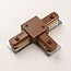 Connecteur en T pour rail monophasé - marron