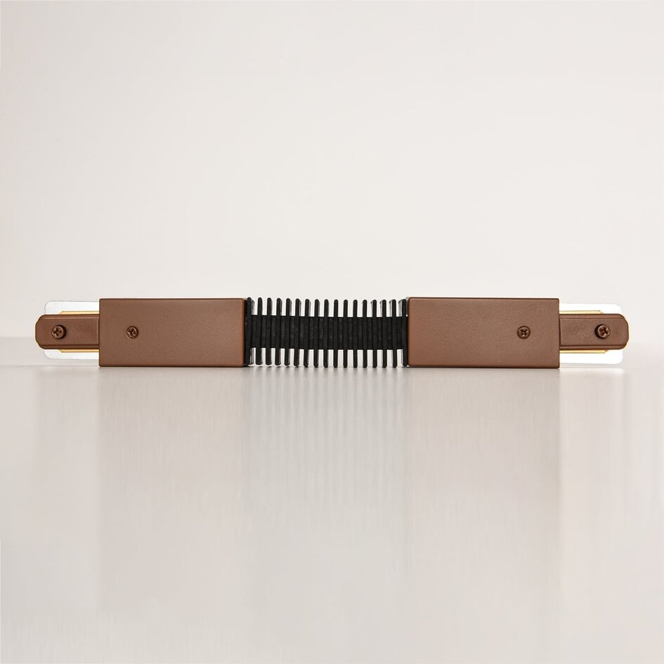 Connecteur flexible pour rail monophasé - marron