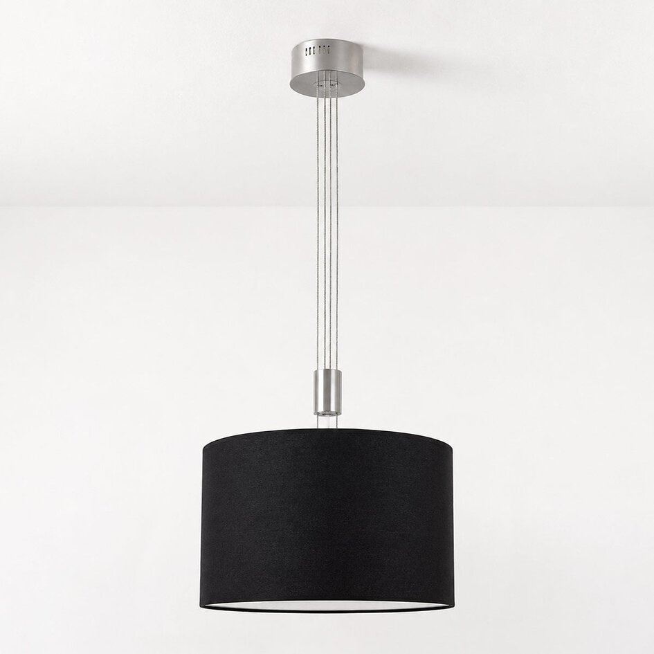 Moderne hanglamp Hazel met 3-staps dimbare LEDs - gesatineerd nikkel