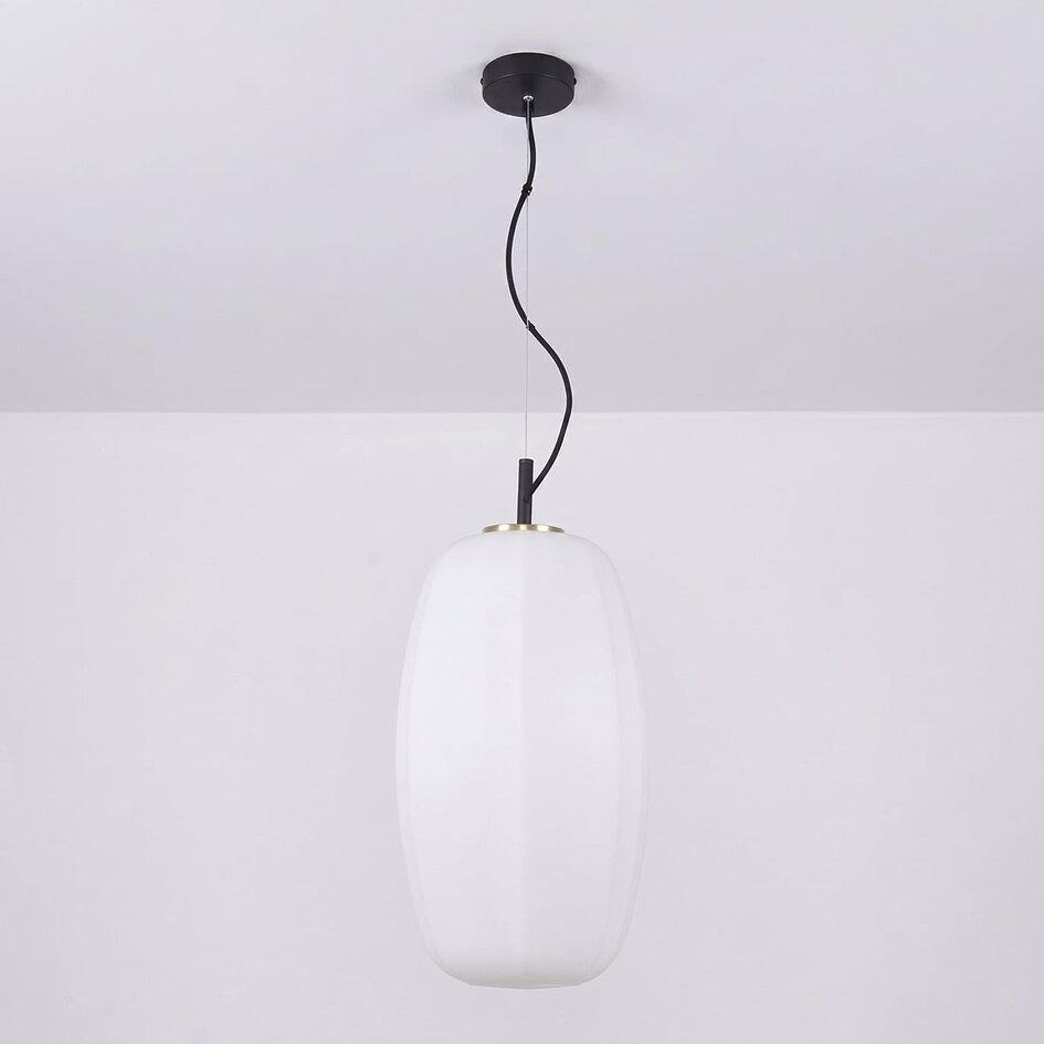 Suspension en verre blanc - Kostas