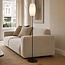 Lampadaire en verre blanc - Karsten